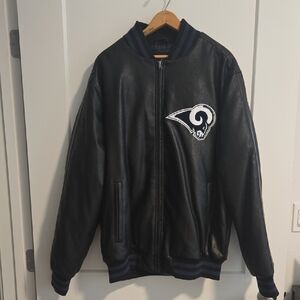 NFL Los Angeles Rams Black Bomber Jacket NWT - XL
